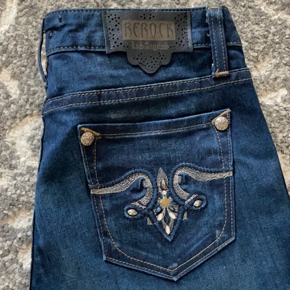 Rerock for express skinny jeans! Barely worn! Sz 8